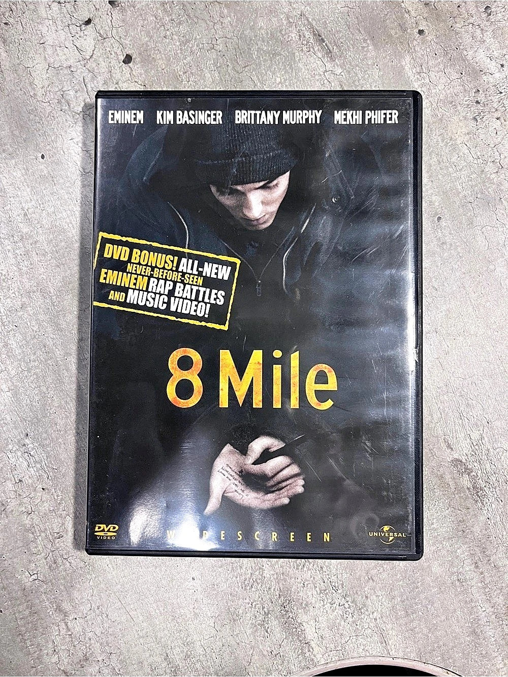 Universal Studios 8 Mile DVD Movie Disc Case